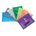 Index Card Size Horizontal Poly Envelope W/ String Closure